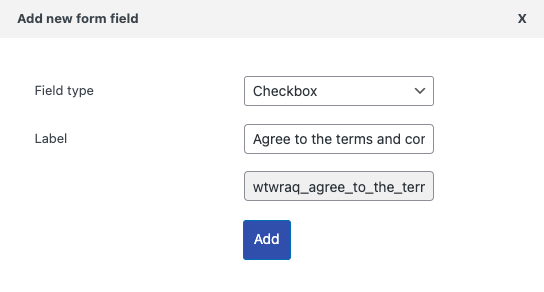 buat bidang kotak centang untuk formulir penawaran di WooCommerce