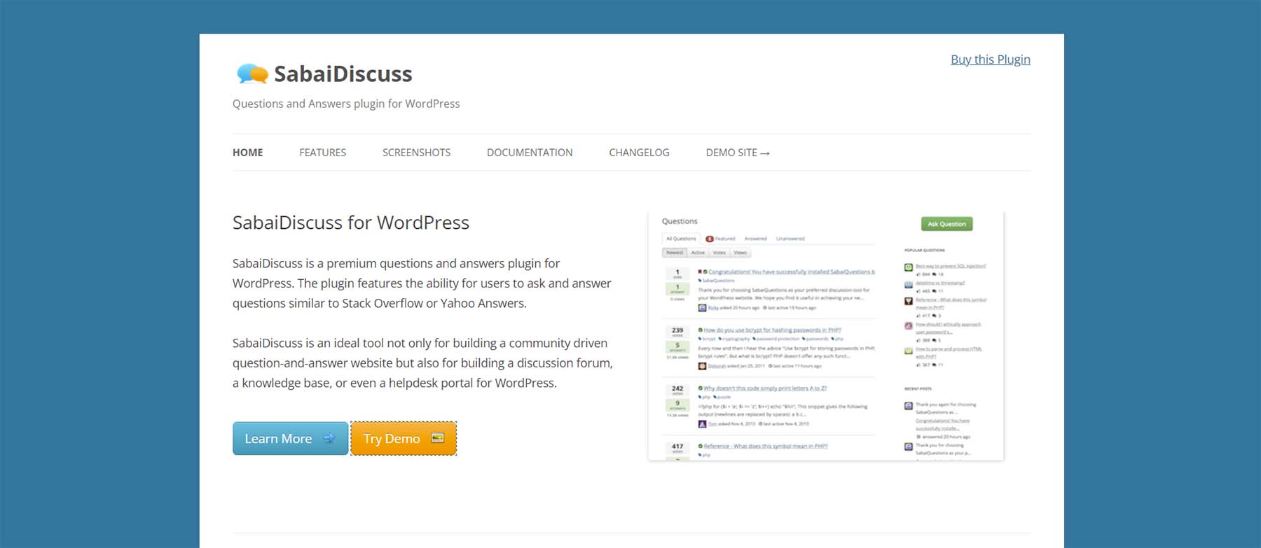 Sabai مناقشة منتدى WordPress البرنامج المساعد