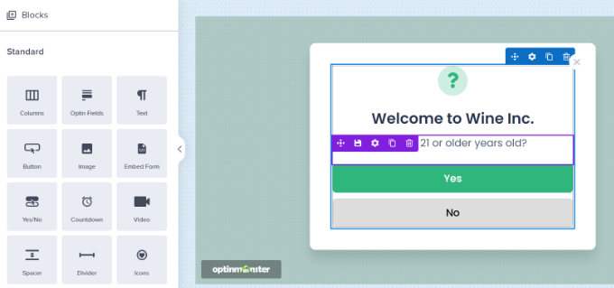 创建年龄验证弹出窗口 Create age verification popup