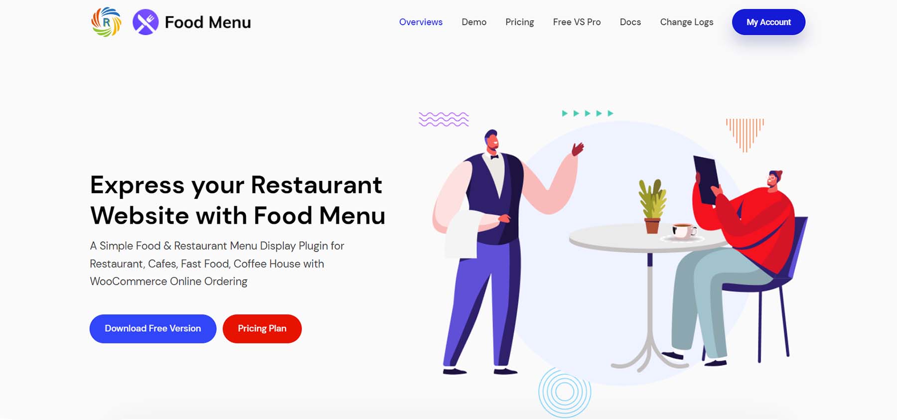Meniu alimentar WordPress Restaurant Plugin