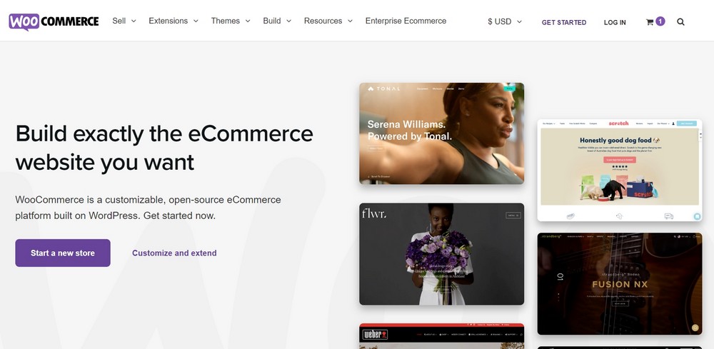 домашняя страница woocommerce