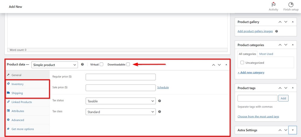 woocommerce добавить интерфейс продукта