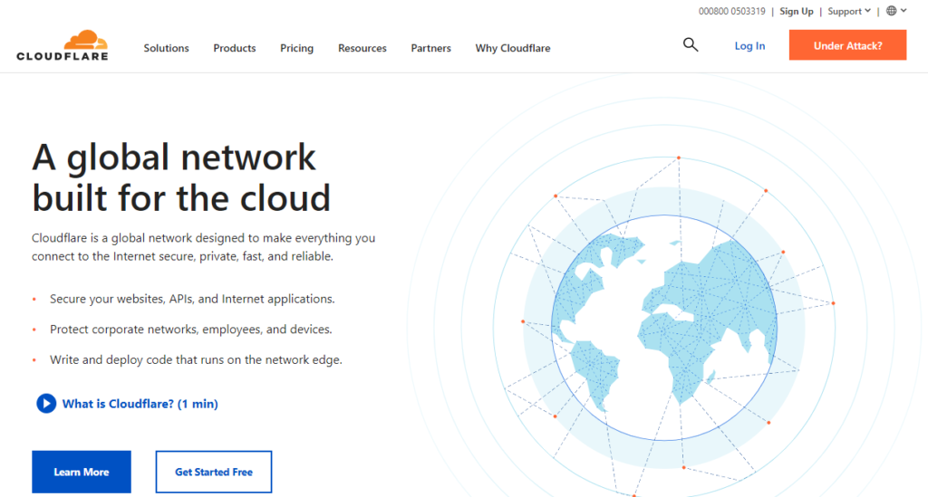 cloudflare - Melhores provedores de CDN para WordPress
