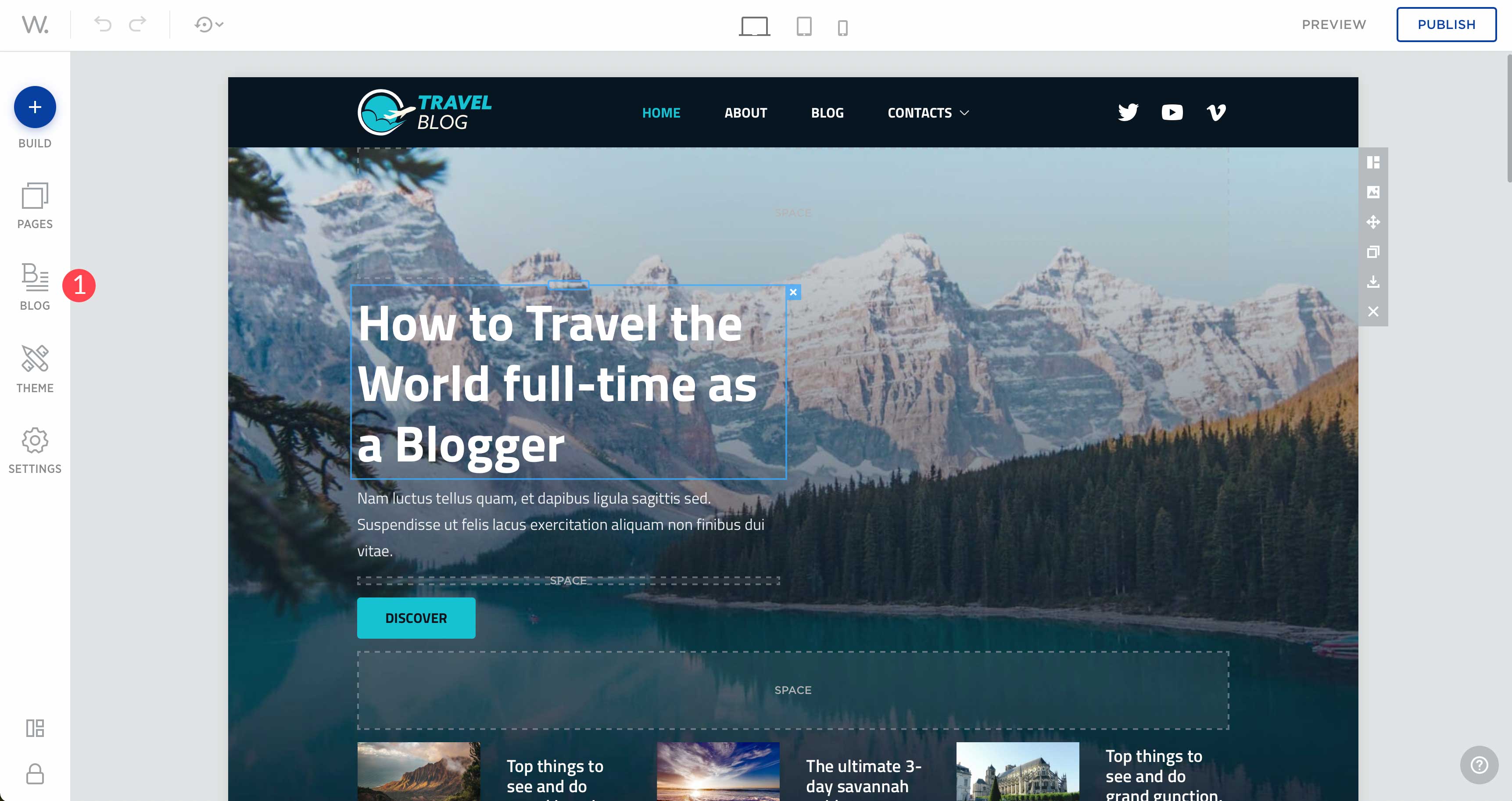 Web.com'da blog ekleme