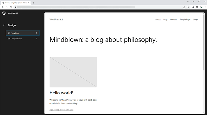 模板浏览器 Template browser