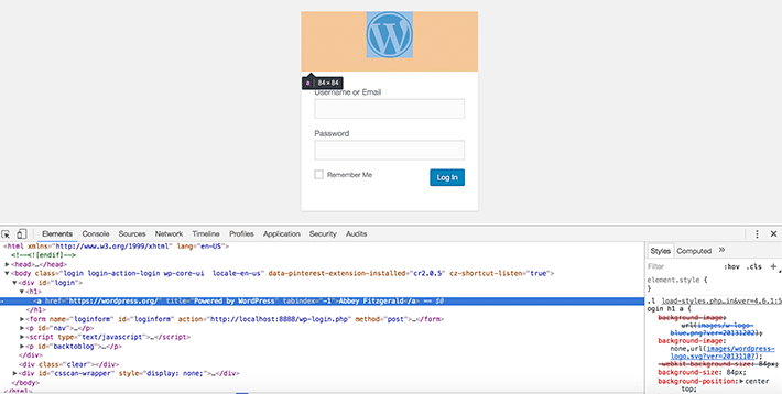 更改 WordPress 登录页面上的徽标