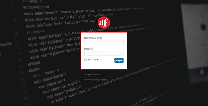 WordPress 登录页面,现在有一个新的背景图片