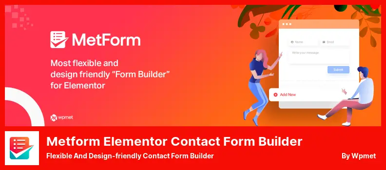 Metform Elementor コンタクト フォーム ビルダー プラグイン - 柔軟でデザインに適したコンタクト フォーム ビルダー
