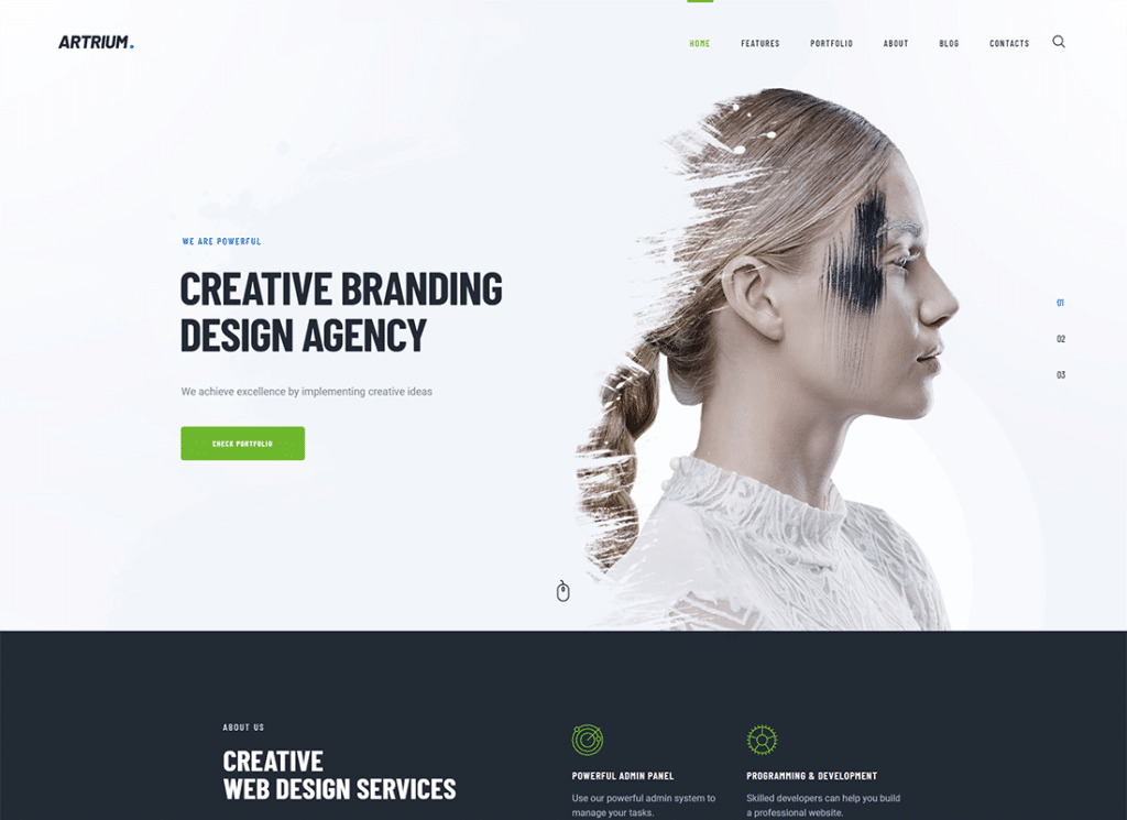 Artrium | Agenție de creație și Web Studio Tema WordPress