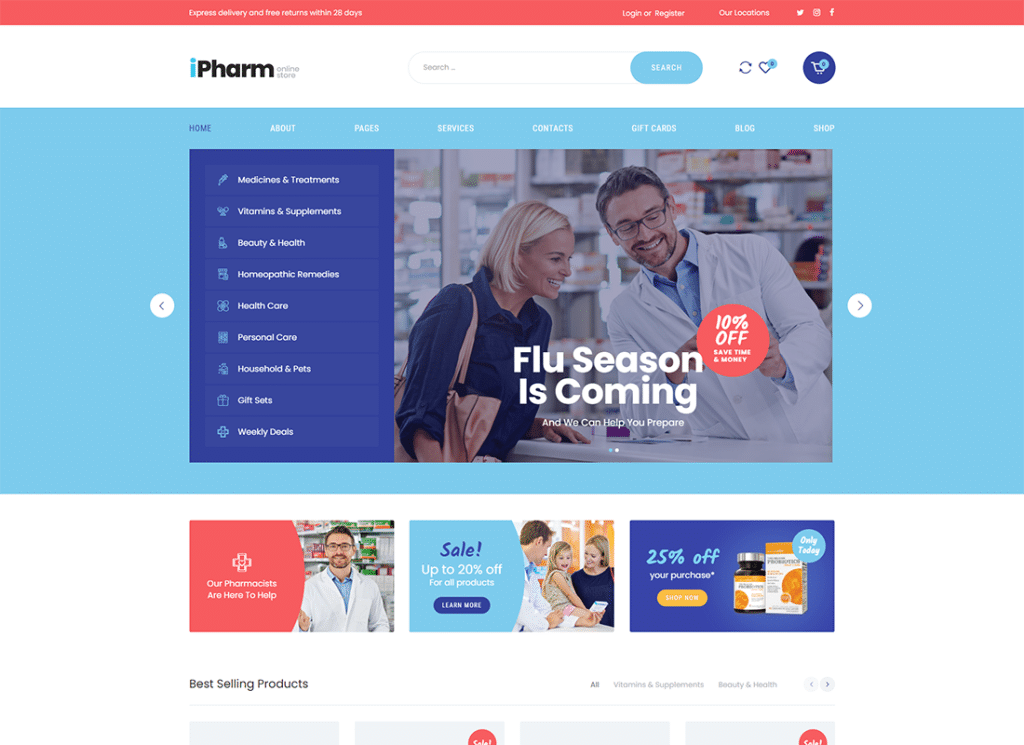 Iszkoda | Apteka internetowa i medycyna Motyw WordPress IPharm | Apteka internetowa i medycyna Motyw WordPress