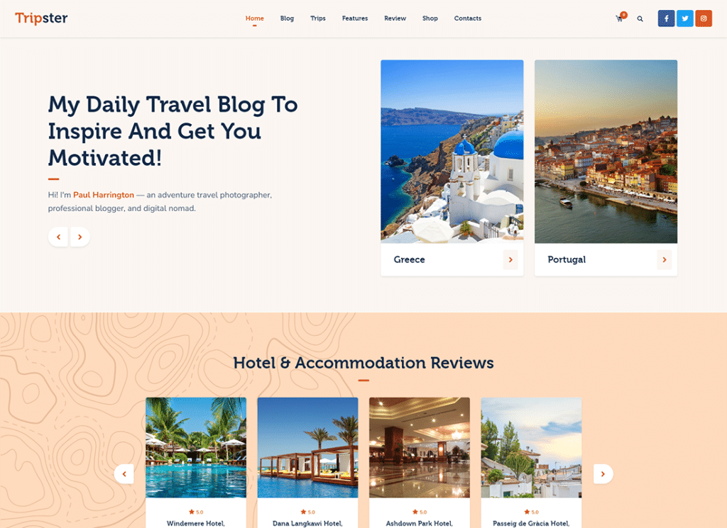 Tripster | Podróże i styl życia Blog WordPress