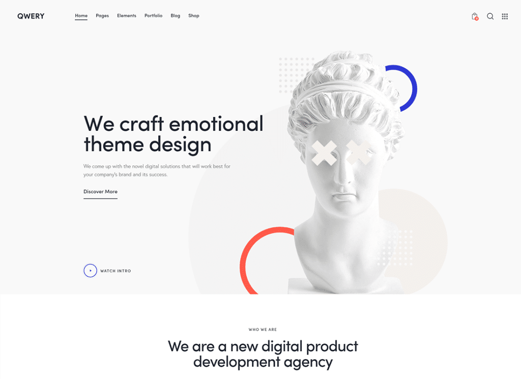 Qwery | Wielozadaniowy biznesowy motyw WordPress i WooCommerce