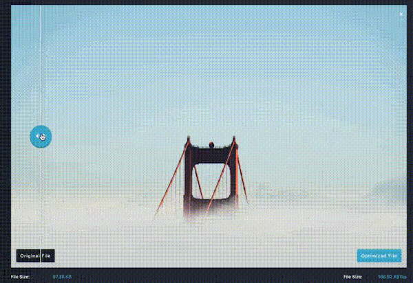 Imagen original vs comprimida usando el modo de compresión inteligente: la calidad de la imagen no se ve afectada - Fuente: Imagify