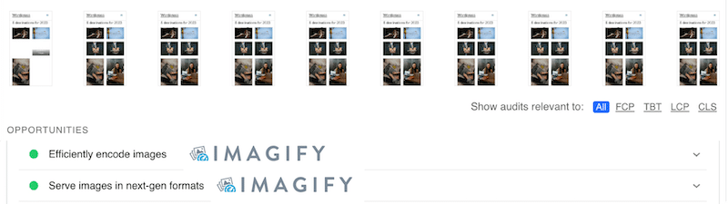 Bestandene Audits - Quelle: Imagify