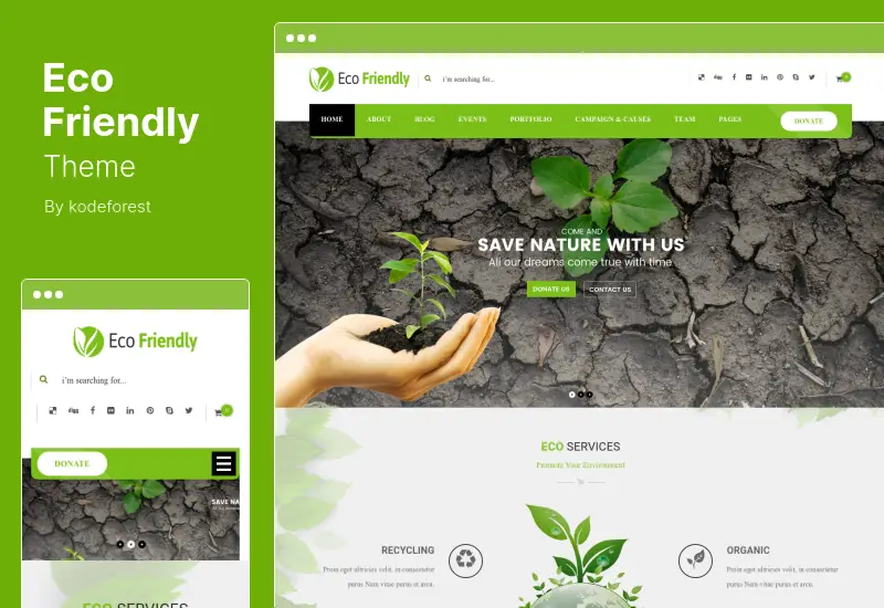 Eco Friendly Theme - 環境和非政府組織 WordPress 主題