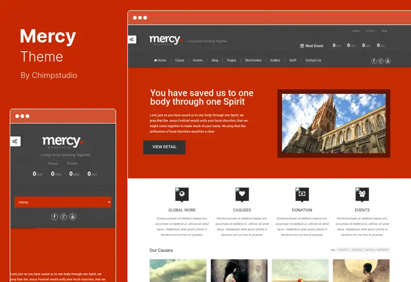 Mercy Theme - NGO Charity & Environmental/Political WordPress 主題
