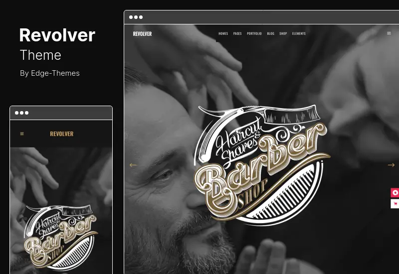 Tema Revolver - Studio de tatuaje și Tema WordPress pentru frizerie