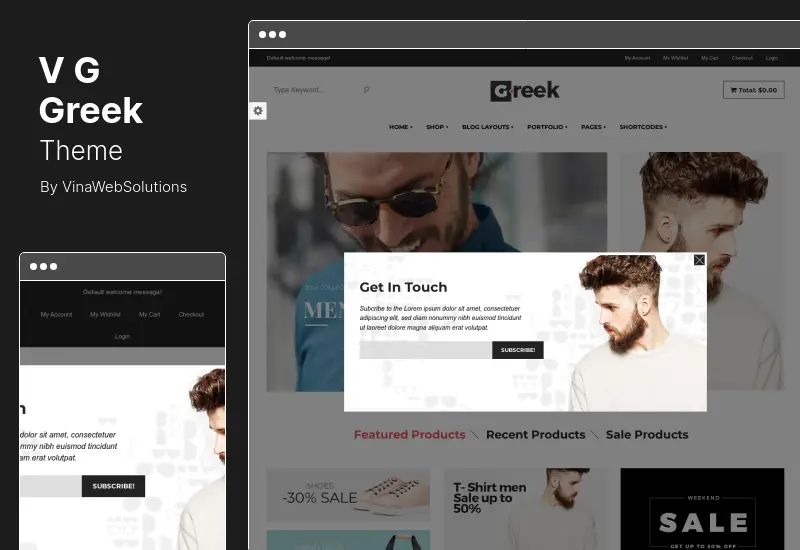 VG Greek Theme - Fashion WooCommerce WordPress Theme