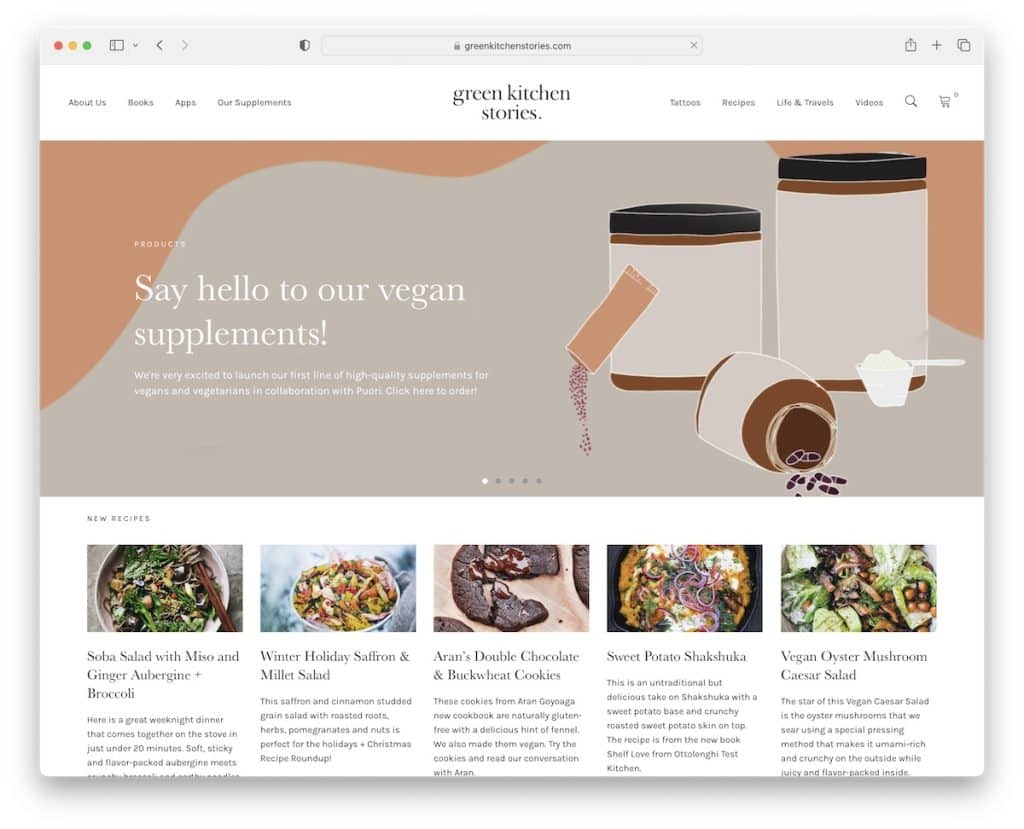 blog z przepisami na zieloną kuchnię