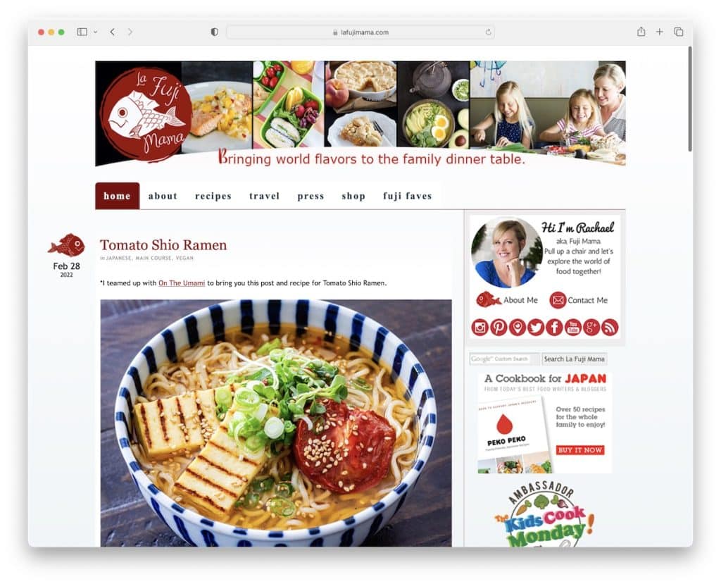 Blog z przepisami La Fuji Mama