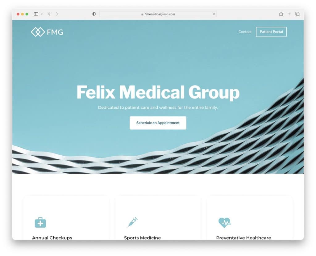 Медицинский сайт Felix Medical Group