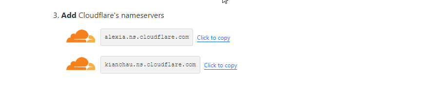 Cloudflare ad sunucuları ekleyin