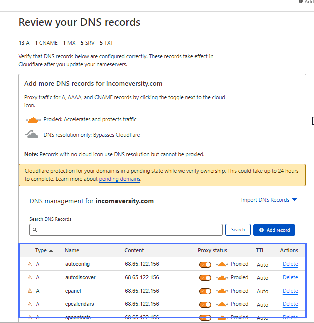 DNS kayıtlarını inceleyin