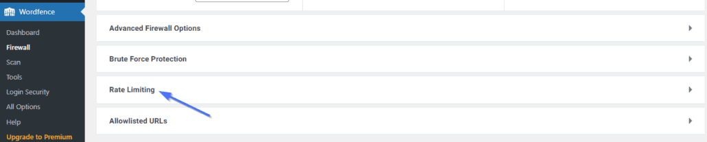 Oran sınırlama bölümü - WordPress DDoS'u önleyin