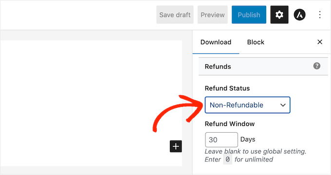 Alterar a política de reembolso da sua loja de música Changing the refund policy on your music store