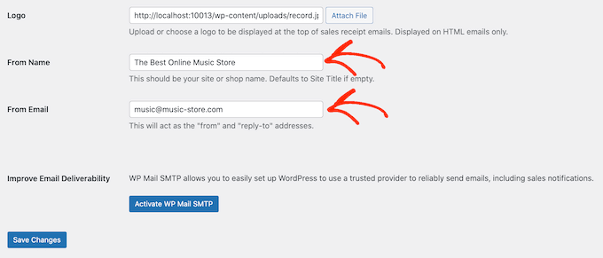 Configurando o e-mail de confirmação de pagamento Configuring the payment confirmation email