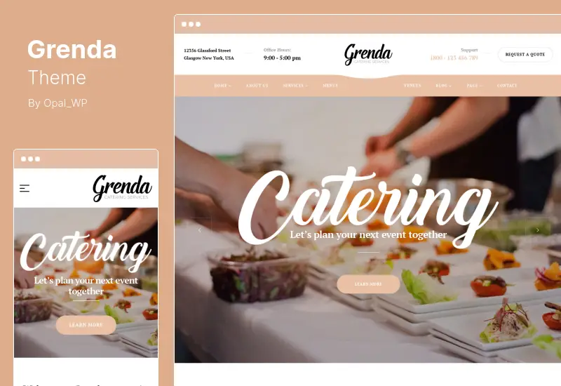 Grenda Theme - ธีม WordPress วางแผนกิจกรรม