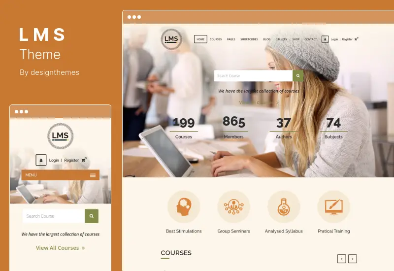 LMS Teması - Eğitim WordPress Teması