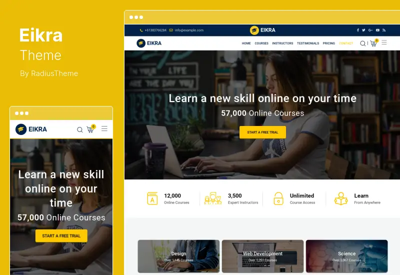 Eikra Teması - Eğitim WordPress Teması