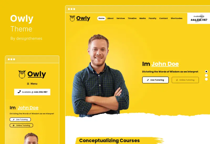 Owly Teması - Özel Ders ve E-Öğrenim WordPress Teması