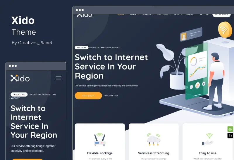Xido テーマ - スタートアップと SaaS の WordPress テーマ