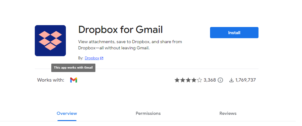Dropbox para Gmail