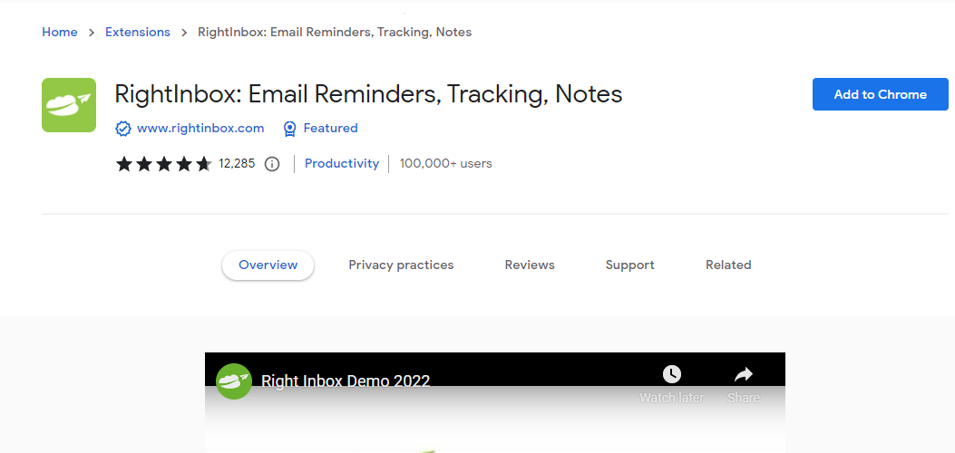 Bandeja de entrada derecha para Gmail