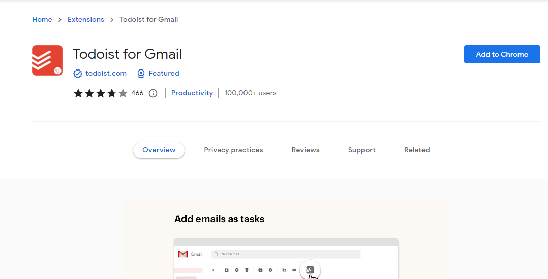 Todoist para Gmail