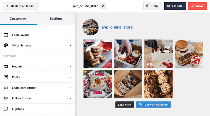 Smash Balloon の Instagram フィード エディター Smash Balloon's Instagram feed editor