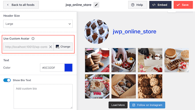 WordPress にカスタム Instagram アバターを追加する Adding a custom Instagram avatar in WordPress
