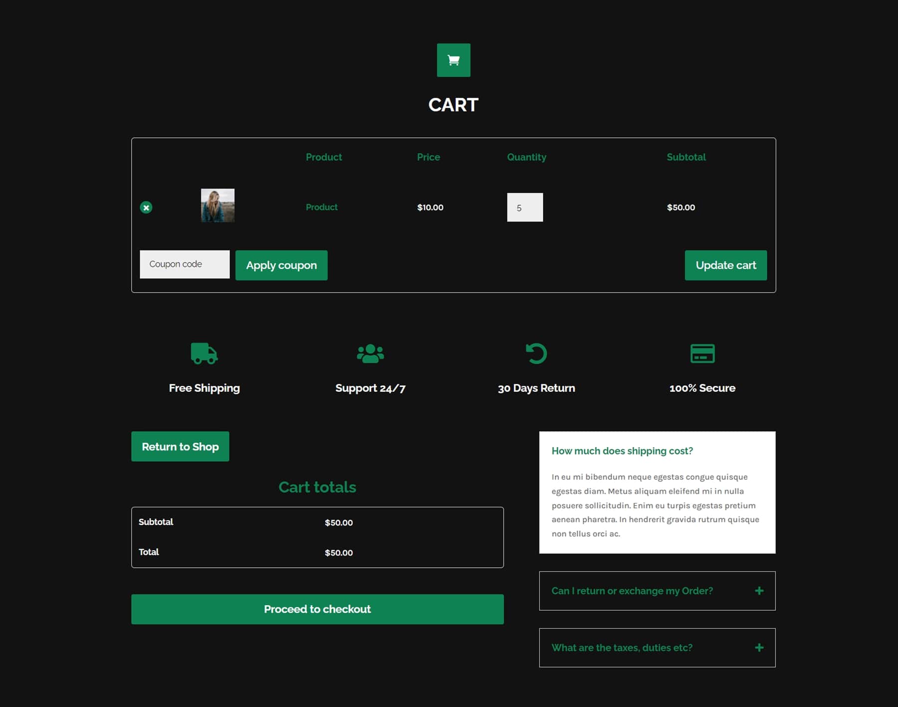 Divi 产品亮点 Divi Designer Pack Cart Dark 8