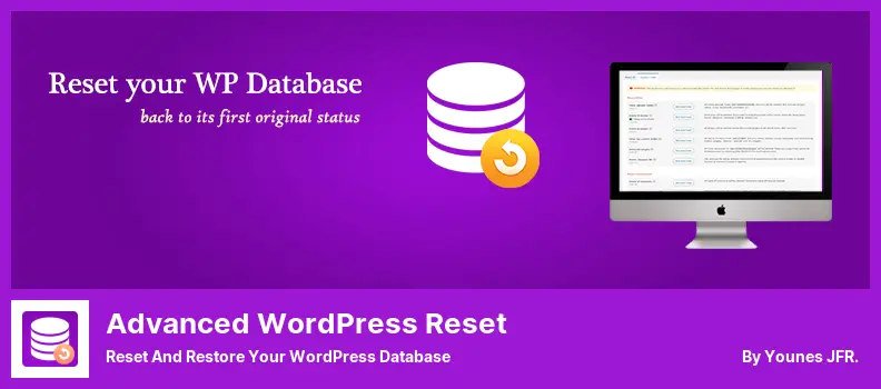 Advanced WordPress Reset Plugin - Setzen Sie Ihre WordPress-Datenbank zurück und stellen Sie sie wieder her
