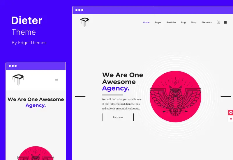 Dieter Theme - Tema WordPress para Agência de Design Criativo e Artista Autêntico