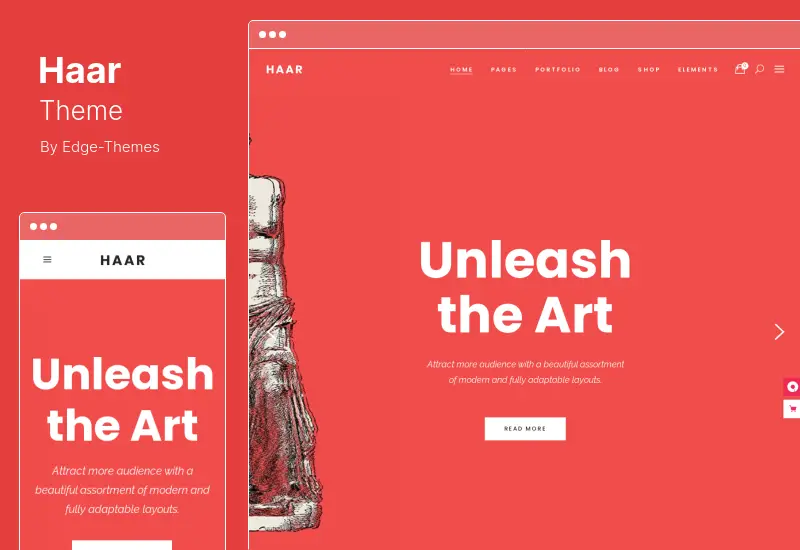 Tema Haar - Tema WordPress de Portfólio para Designers, Artistas e Ilustradores