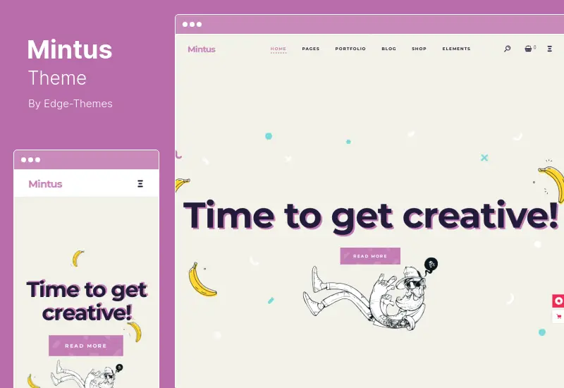 Tema Mintus - Tema WordPress de Portfólio de Ilustrações