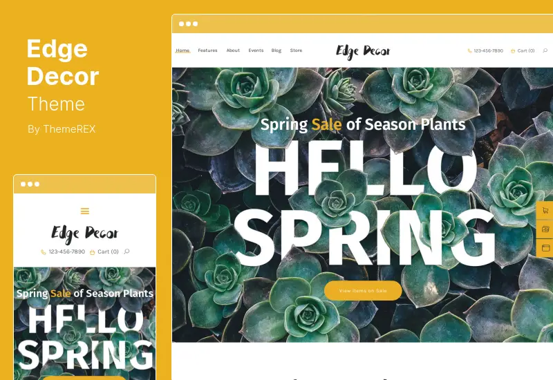 Edge Decor Theme - Modern Bahçecilik ve Peyzaj WordPress Teması