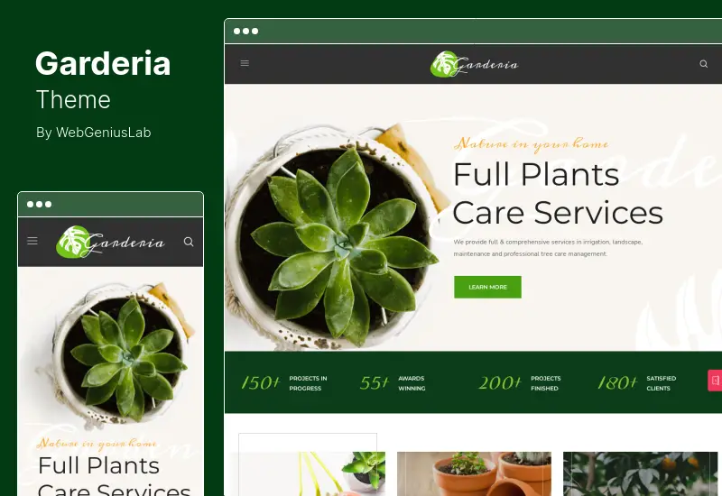 Garderia Teması - Peyzaj ve Bahçe WordPress Teması