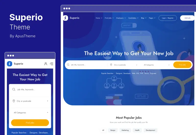 Superio 主題 - 求職板 WordPress 主題