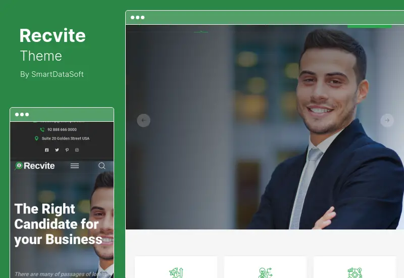 Revite 主題 - Staffing Agency WordPress 主題
