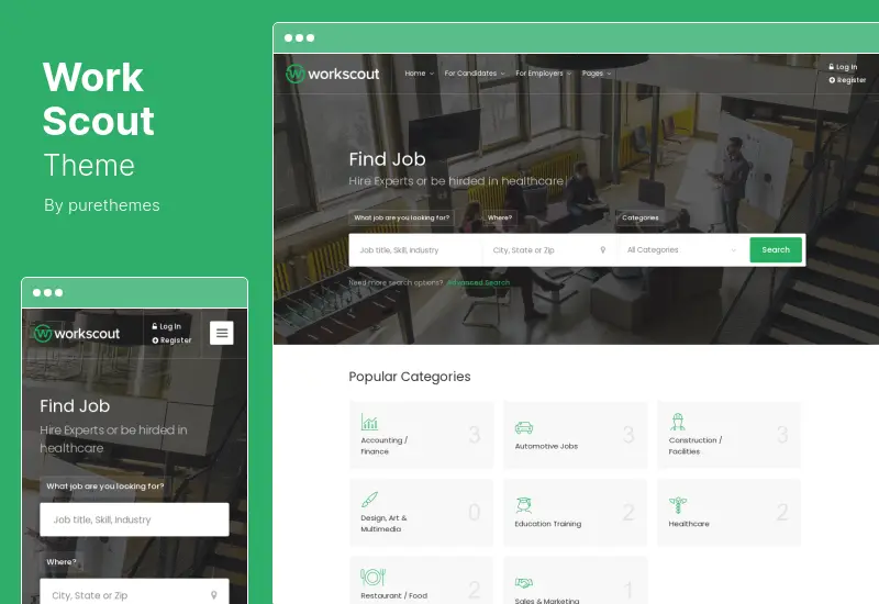 WorkScout 主題 - 求職板 WordPress 主題